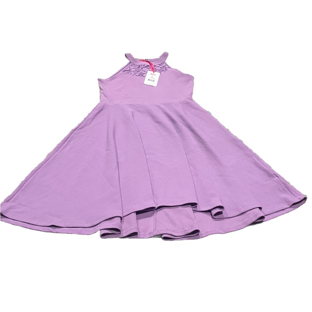 Justice meadow violet lace detail halter dress size 12/14 🔥🔥